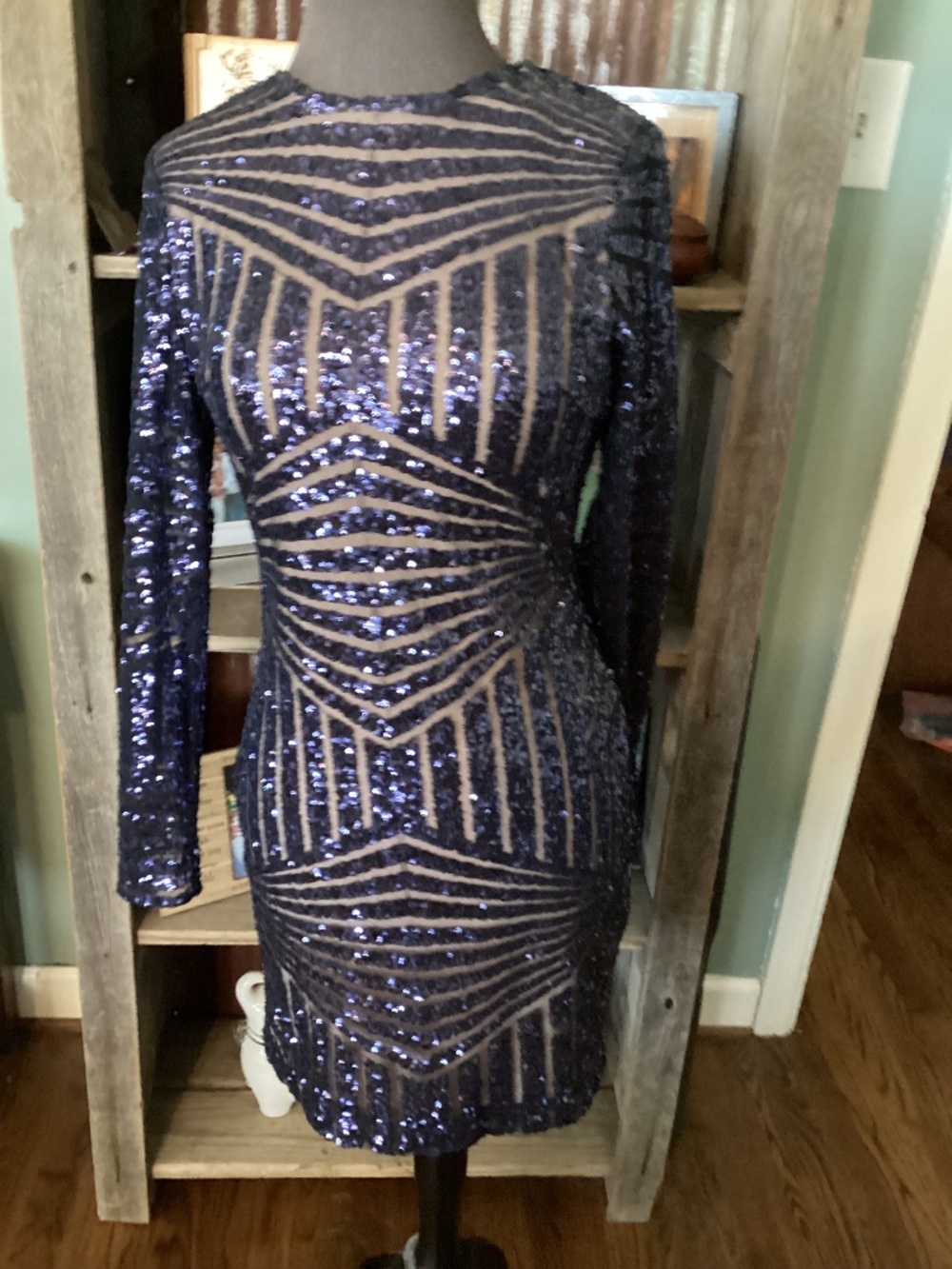 Adelyn Rae navy park dress ladies small
